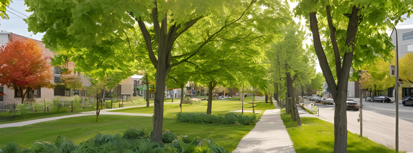 Parc - espace vert Ahuntsic ou Villeray - IA